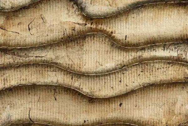 Wandpaneele 3D texturiert - Yucatan Streams - Blattgold